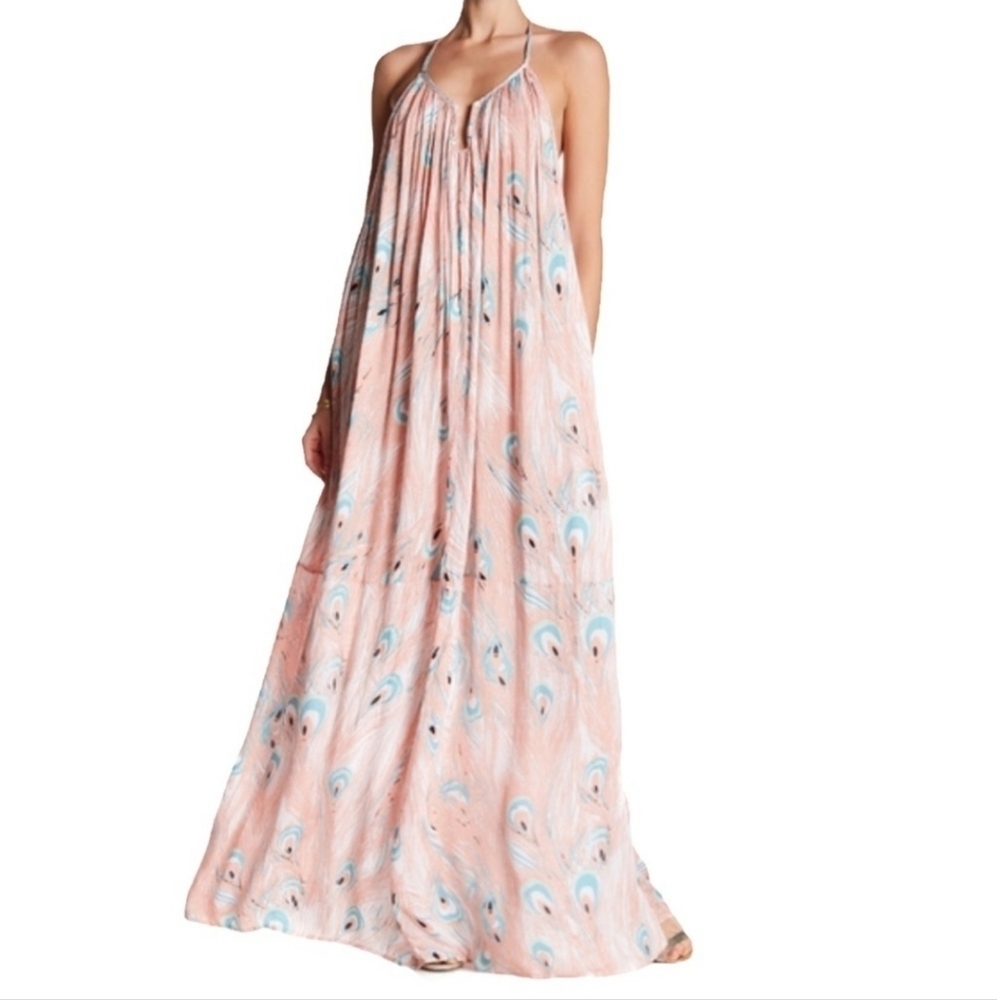 Revolve Rachel Pally Crepe Mirage Maxi Dress in Pluma Size Medium